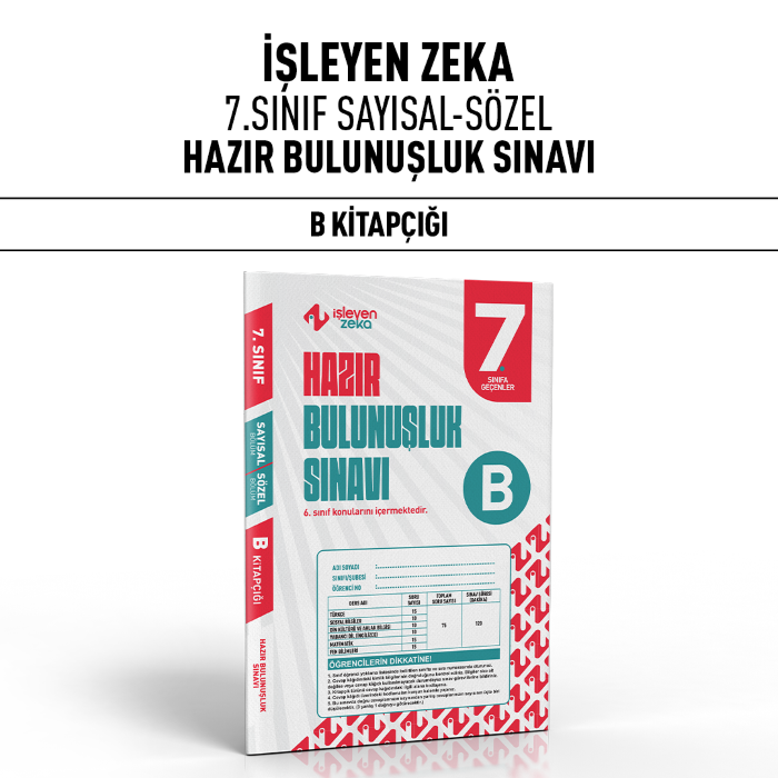 İŞLEYEN 07.SINIF HAZIR BULUNUŞLUK SINAVI B - 25-26